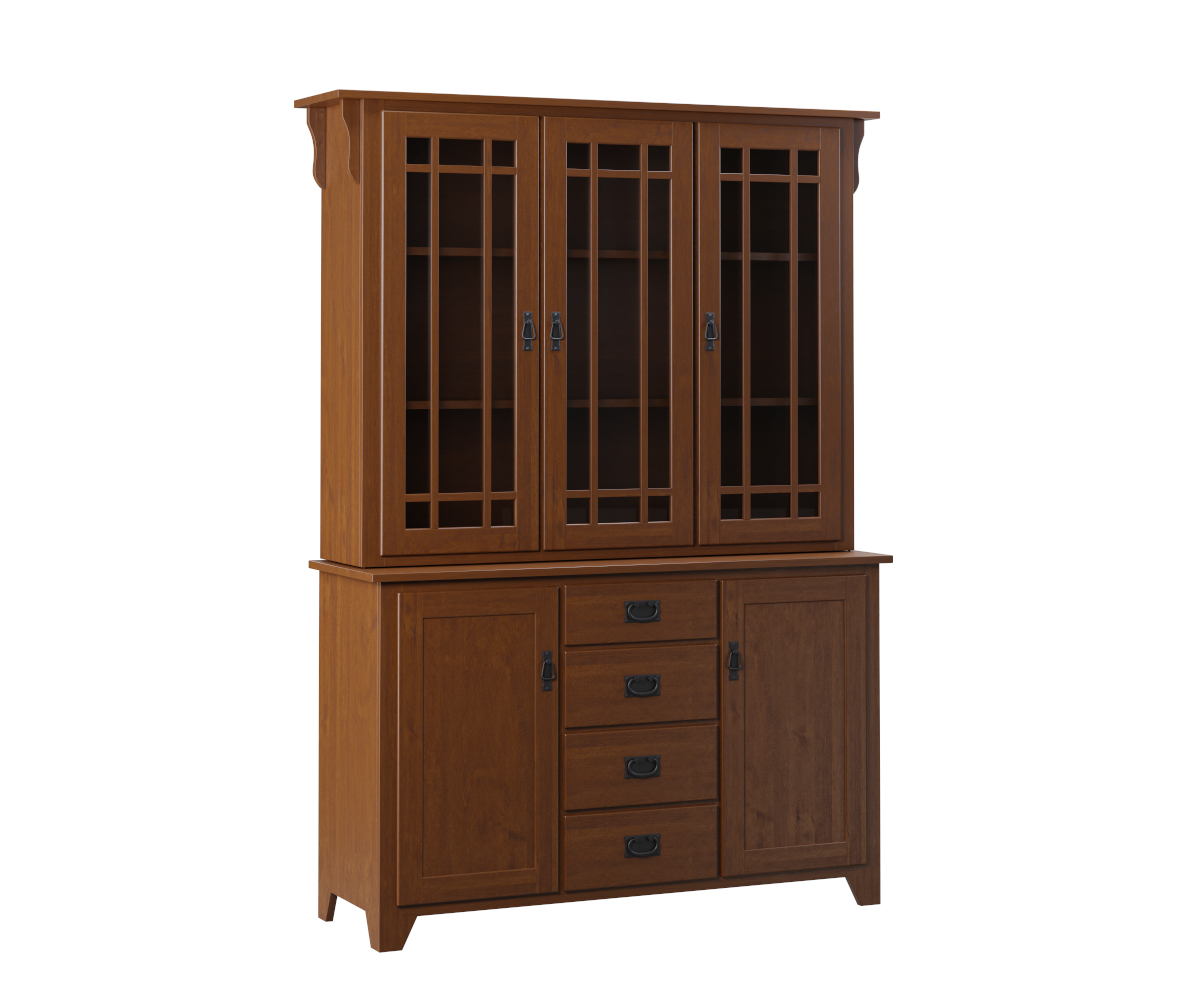 Burkholder Mission Three Door Buffet & Hutch