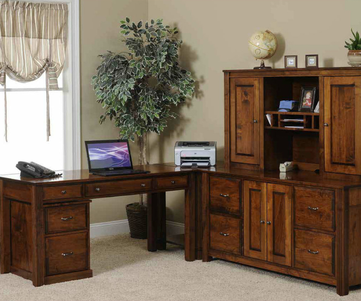 Arlington Modular 60" Credenza With Hutch - Image 7