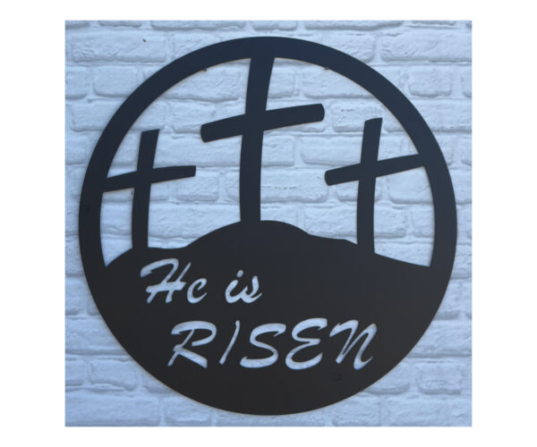 He Is Risen Plaque