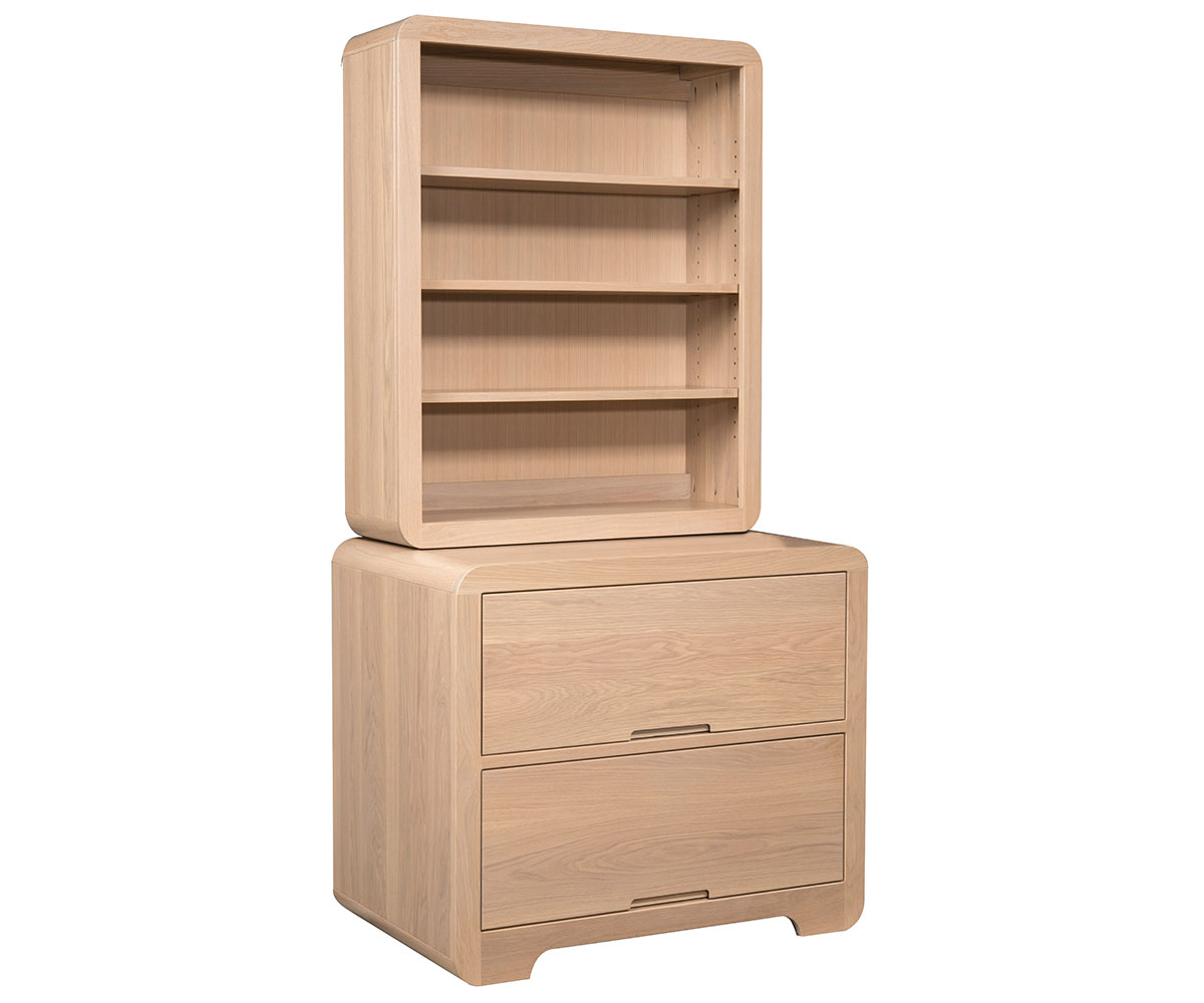 Europa Lateral File Cabinet With Bookcase Top