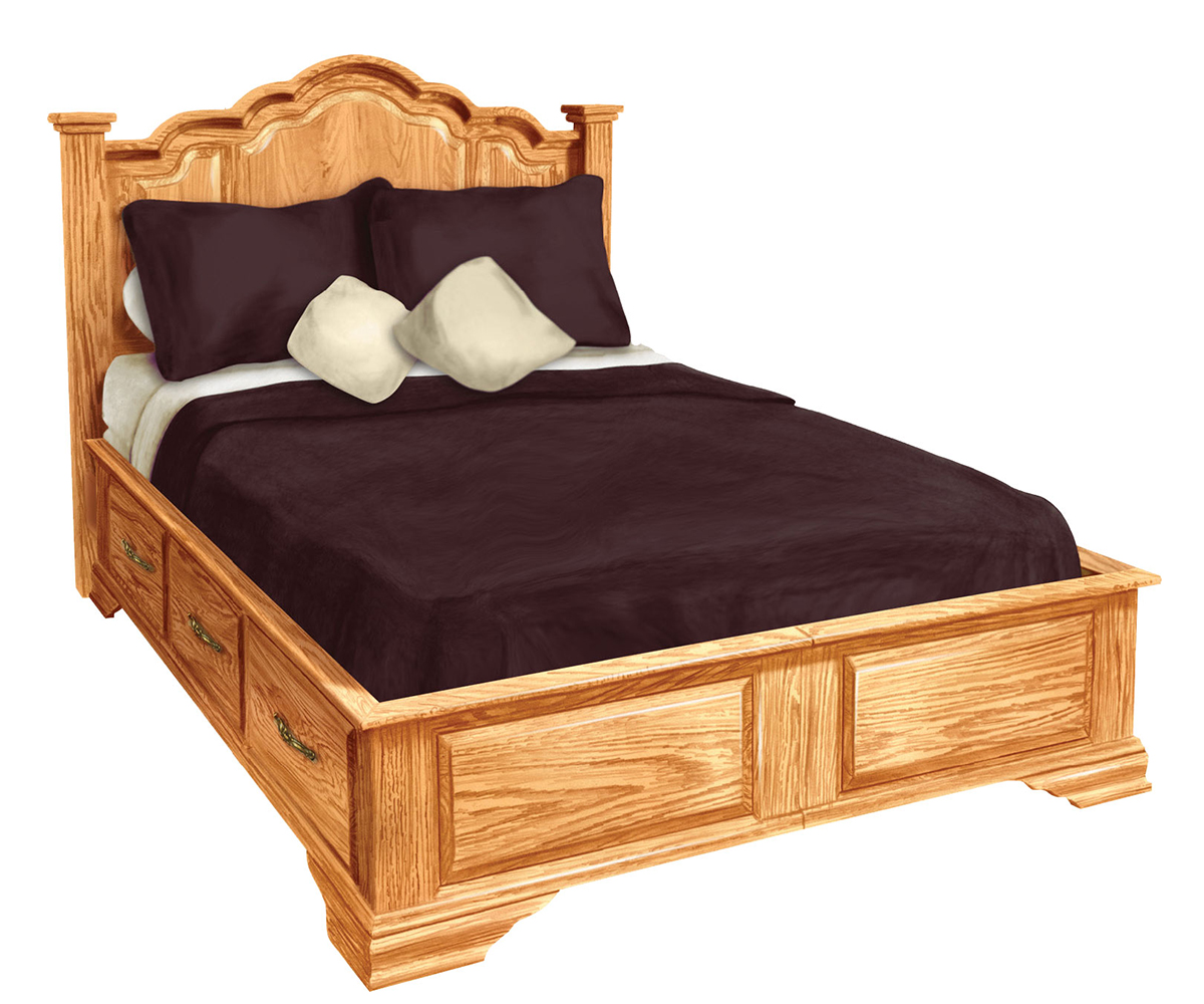 Wavy Cathedral Storage Bed