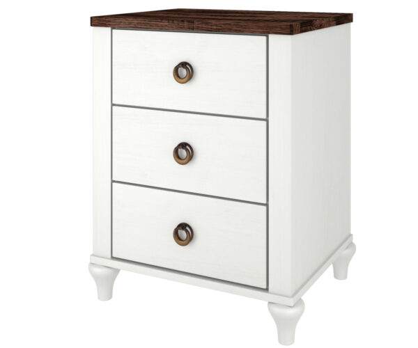 Alcan Three-Drawer Nightstand