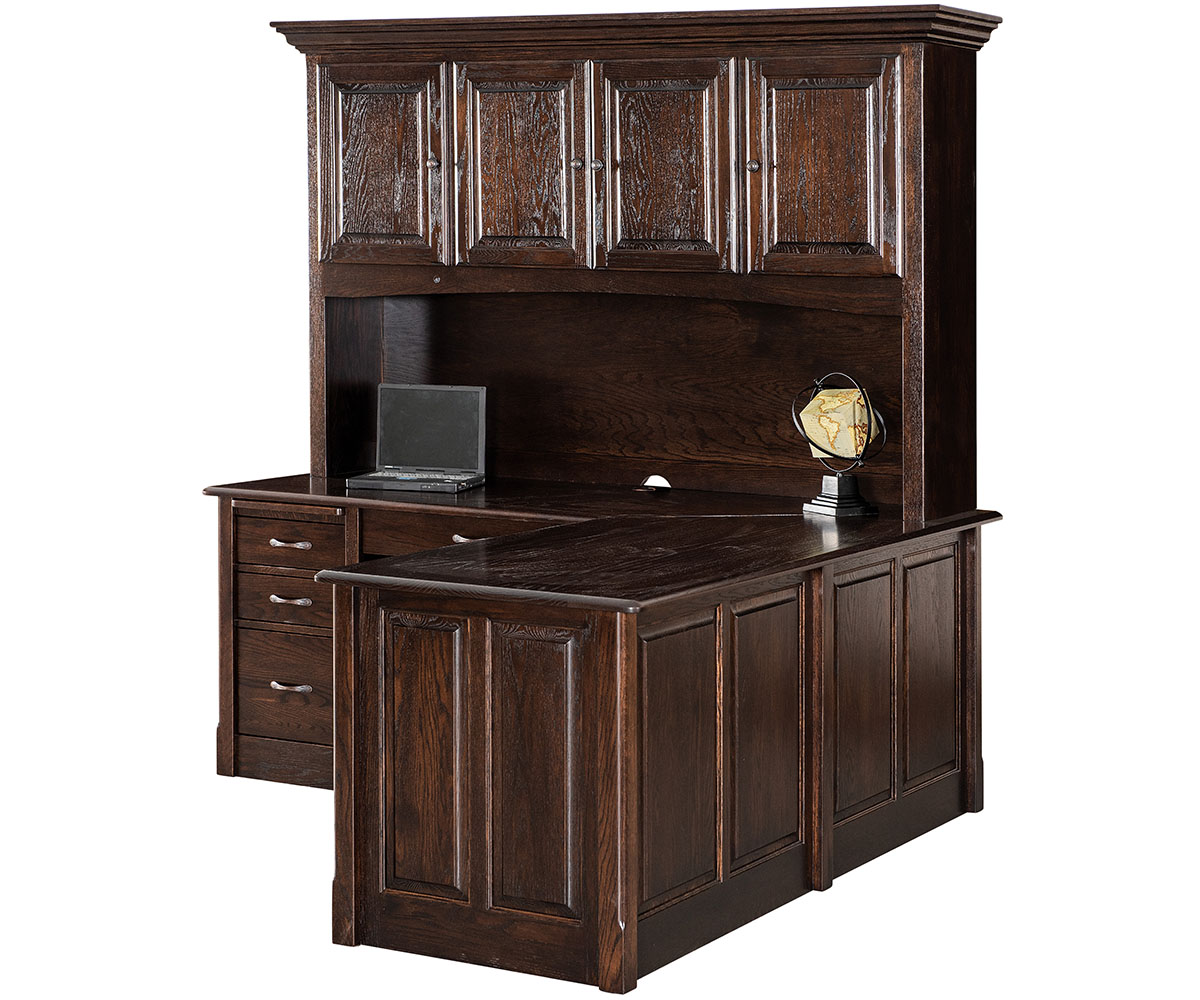 Victorian L Desk & Hutch - Image 2