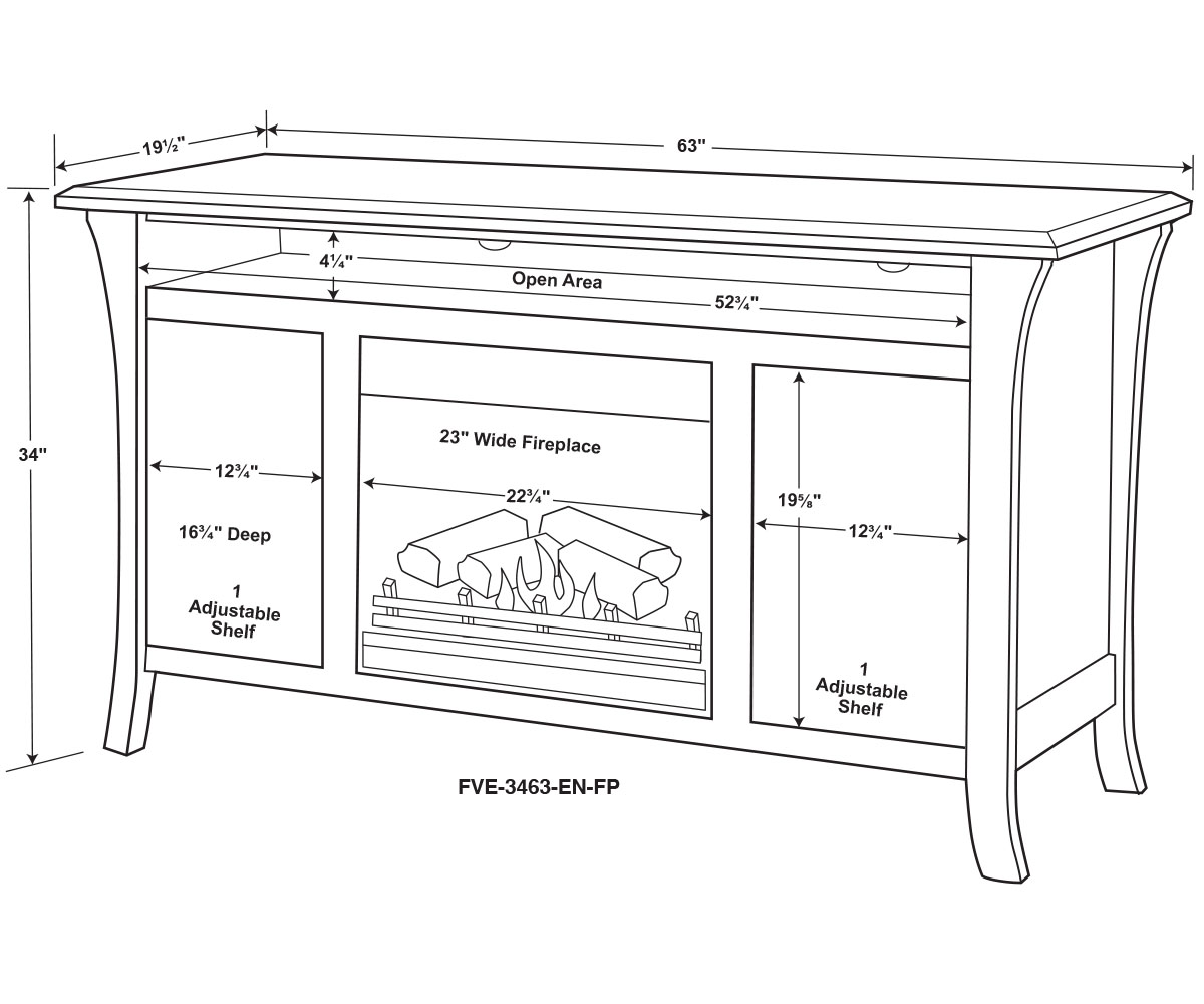 Ensenada Media Stand - 63"W - Image 2