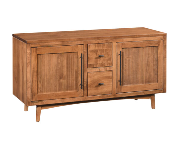 Lodi Media Console Reeded Doors - 56"W