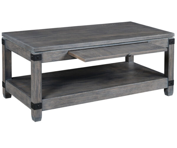 Antigo Cocktail Table with Metal Brackets