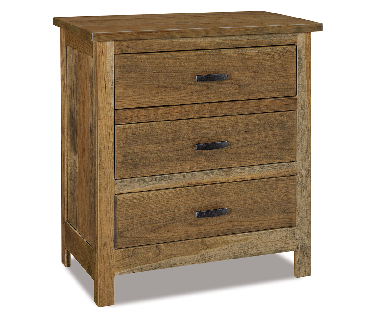 Flush Mission 3 Drawer Nightstand