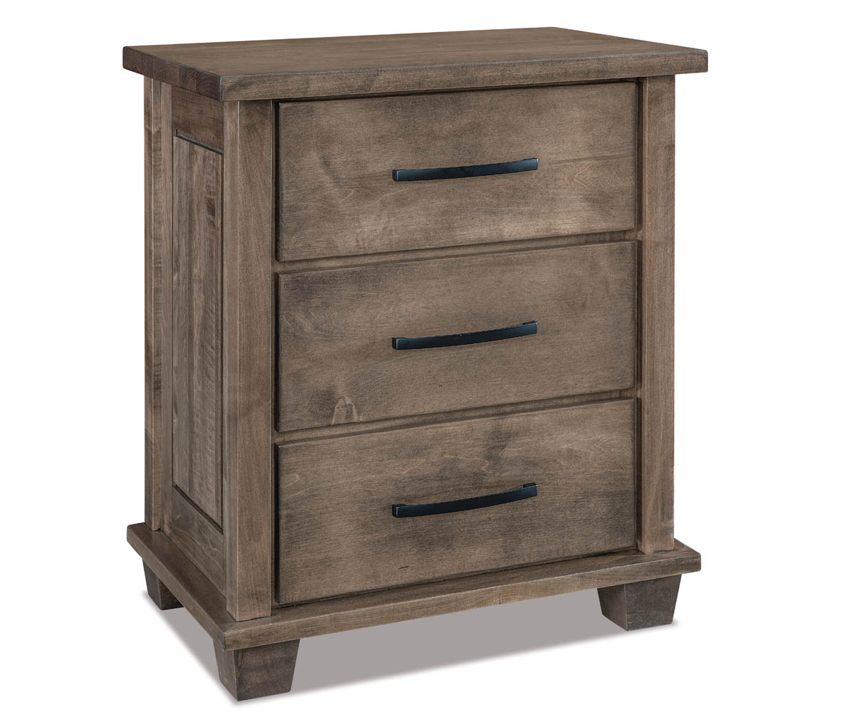 Monarch 3 Drawer Nightstand - 27"W
