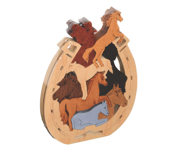 Pile Of Horses Scroll Saw Puzzle