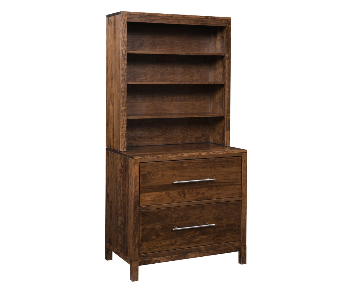 Vienna Lateral File Cabinet with Bookshelf Top