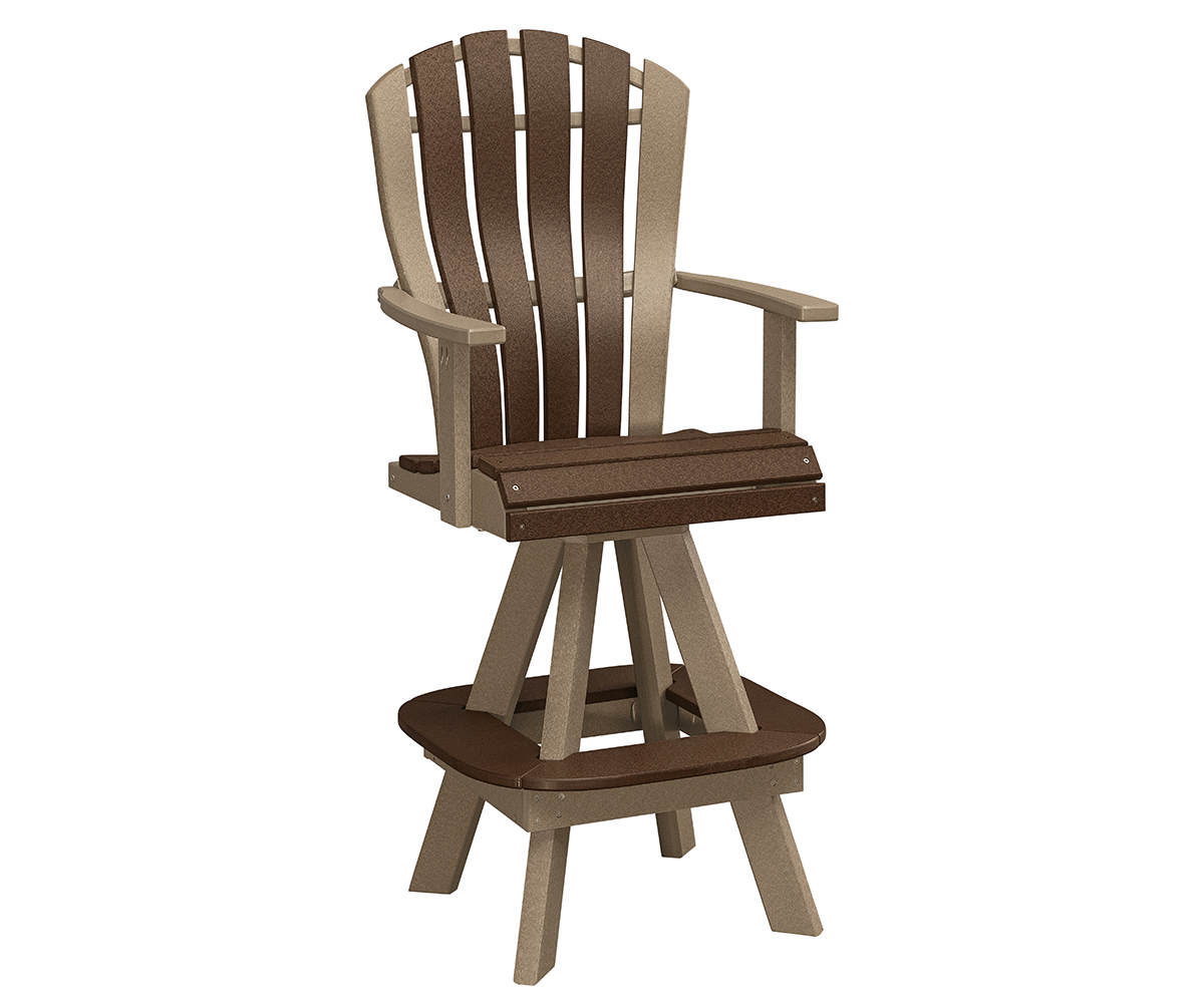 Bentback Swivel Dining Bar Chair