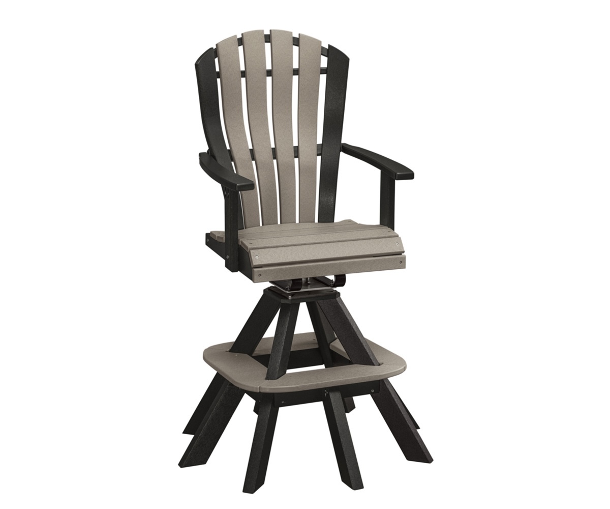 Bentback Bar Height Swivel Chair With Springs