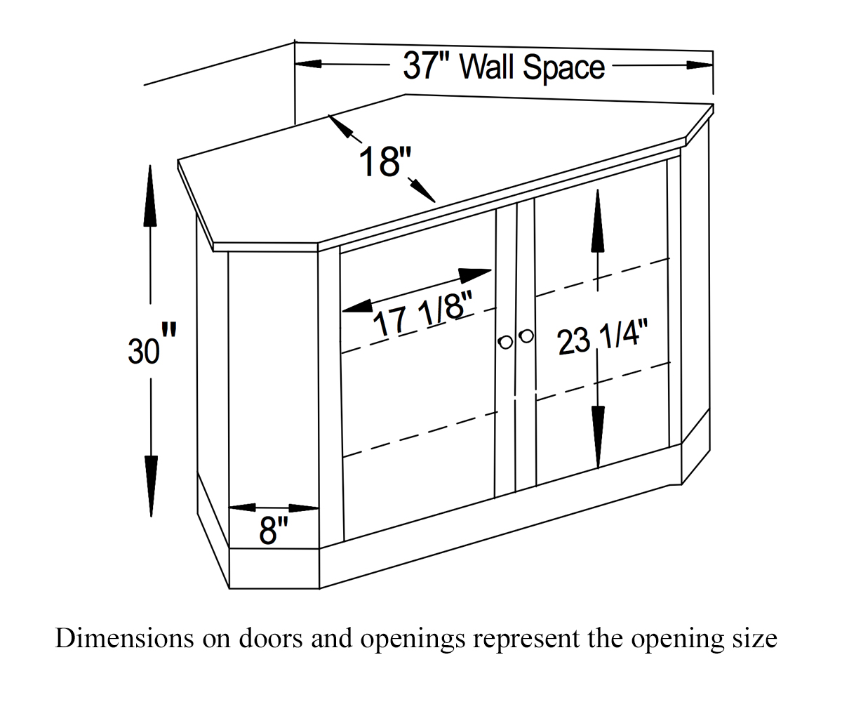 Woodland Shaker Corner TV Console - Image 2