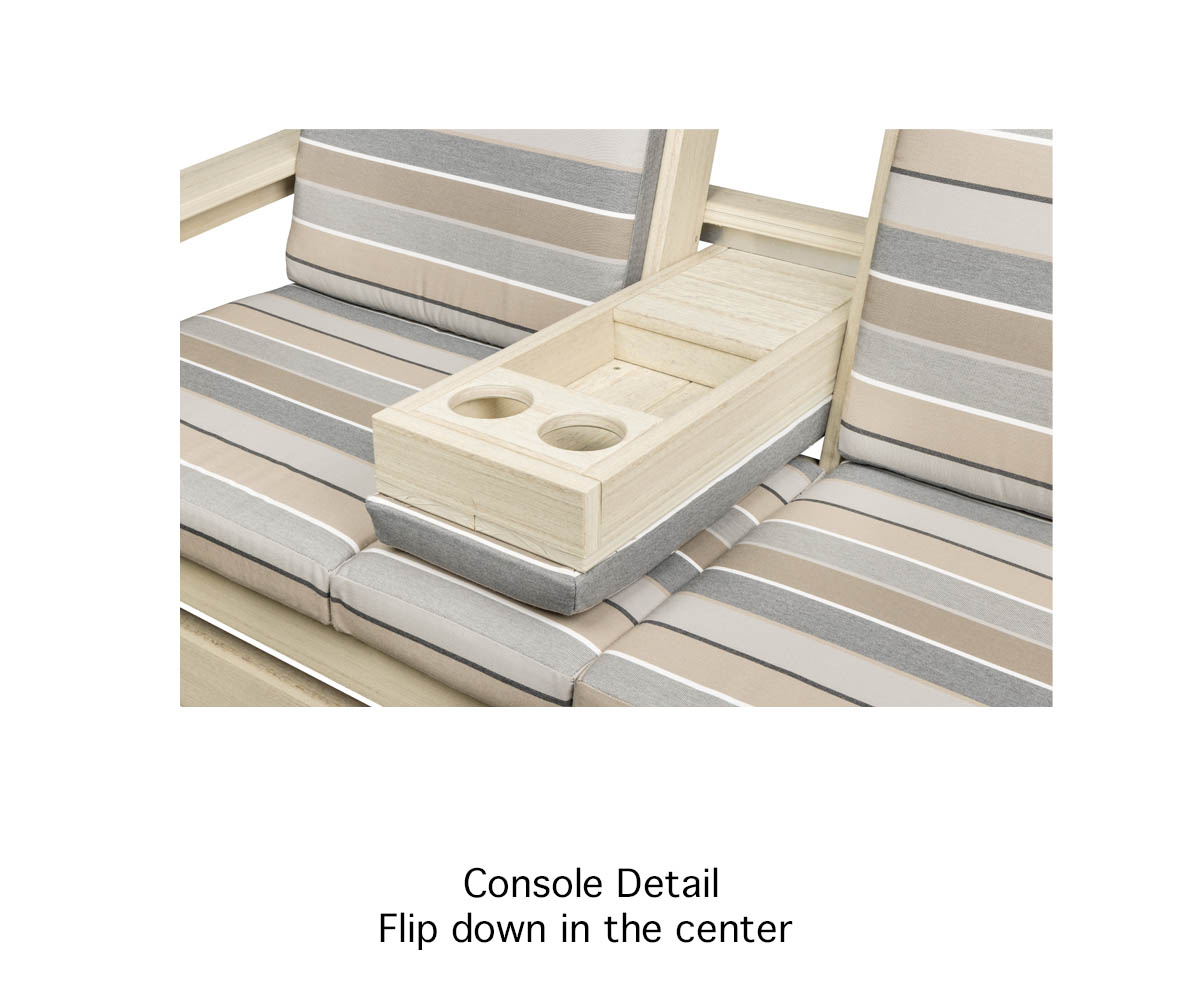 Brooklyn 5' Lounge Glider with Console - Image 2